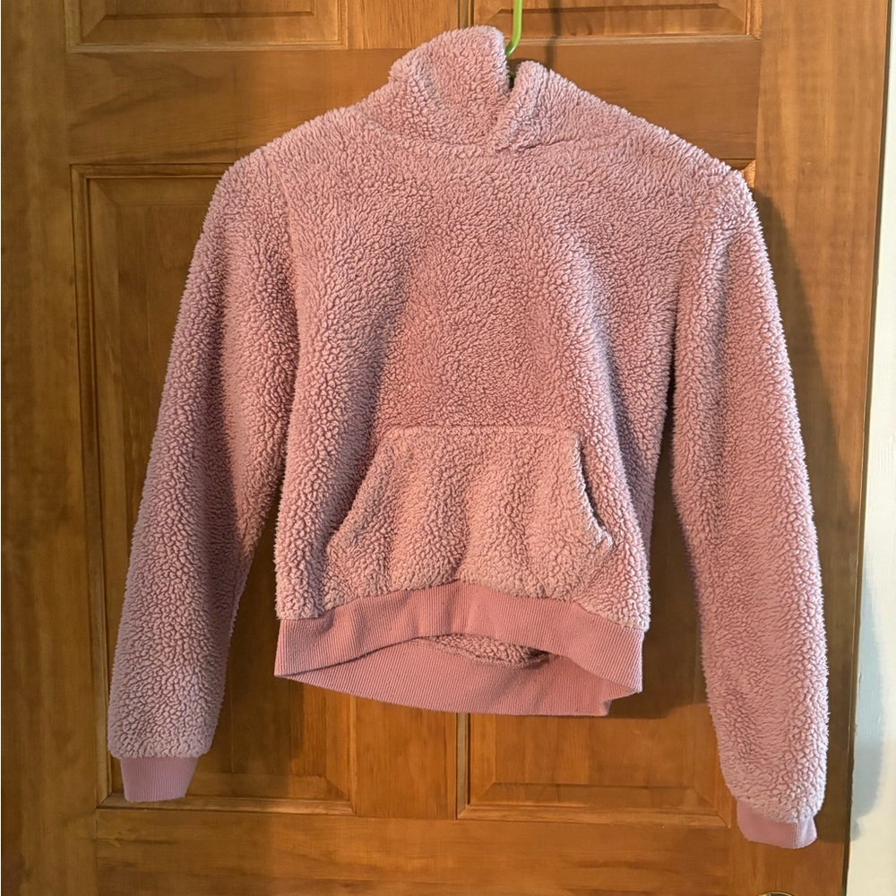 Cozy Pink Sherpa Hoodie for Kids